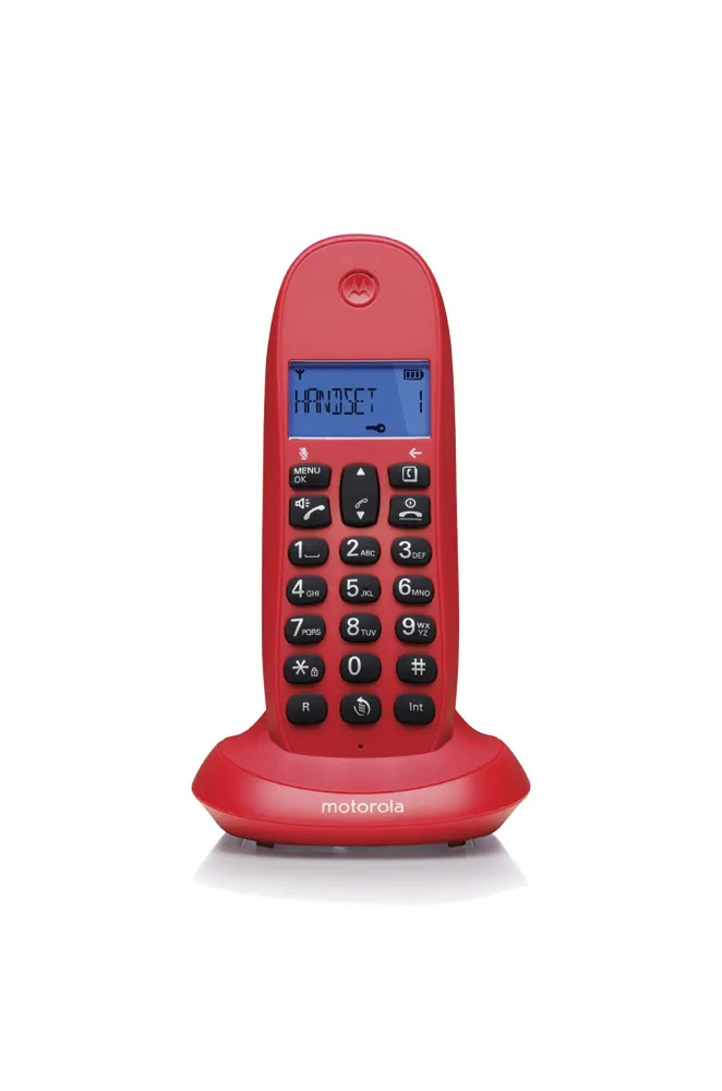 Радиотелефон DECT MOTOROLA C1001LB+ (цвет красный)